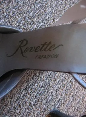 50s High Heel Shoes Deadstock Women's Vintage Strappy Peep Toe Navy Blue VFG 6.5 - 7 by Revette