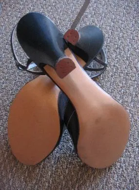 50s High Heel Shoes Deadstock Women's Vintage Strappy Peep Toe Navy Blue VFG 6.5 - 7 by Revette