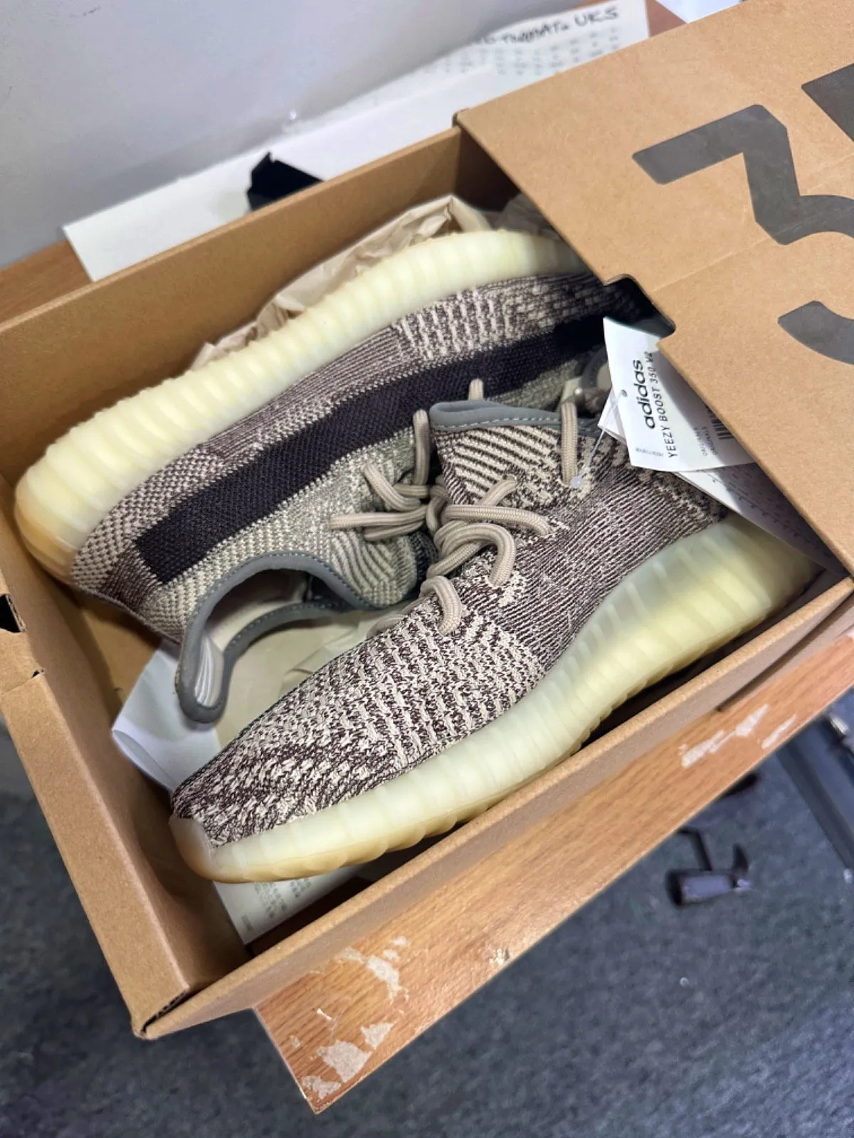 Adidas FZ1267 Yeezy Boost 350 V2 Zyon Sneakers UK 9 