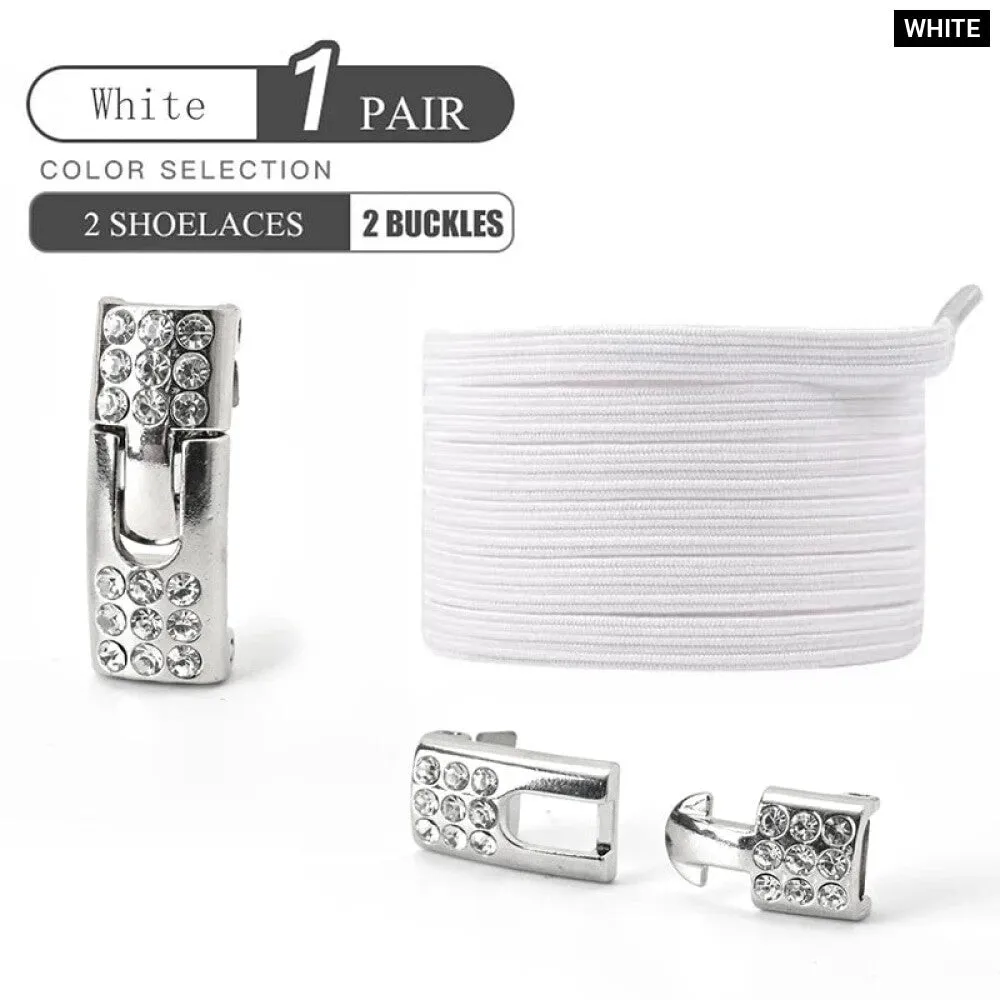 Flexible Diamond Buckle Laces for Sneakers and Boots