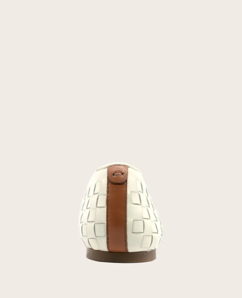 GENTLE SOULS - Willow Woven Leather Flat