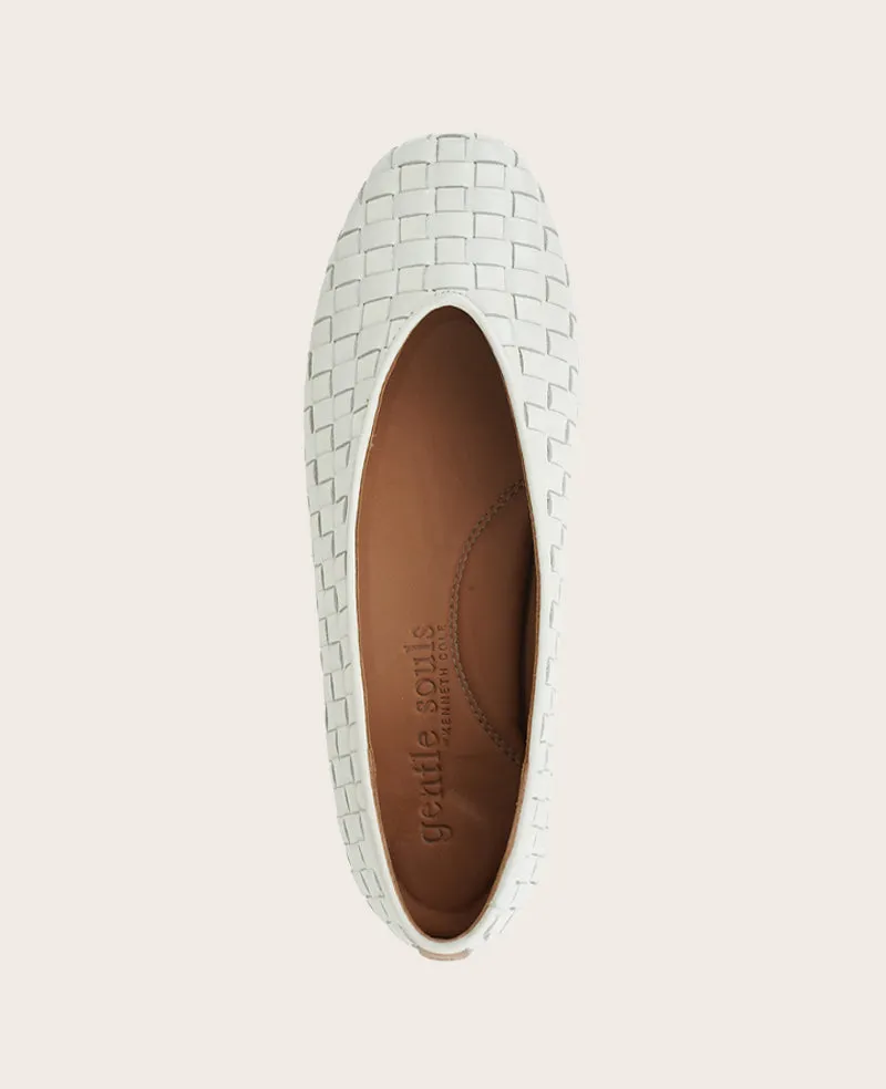 GENTLE SOULS - Willow Woven Leather Flat