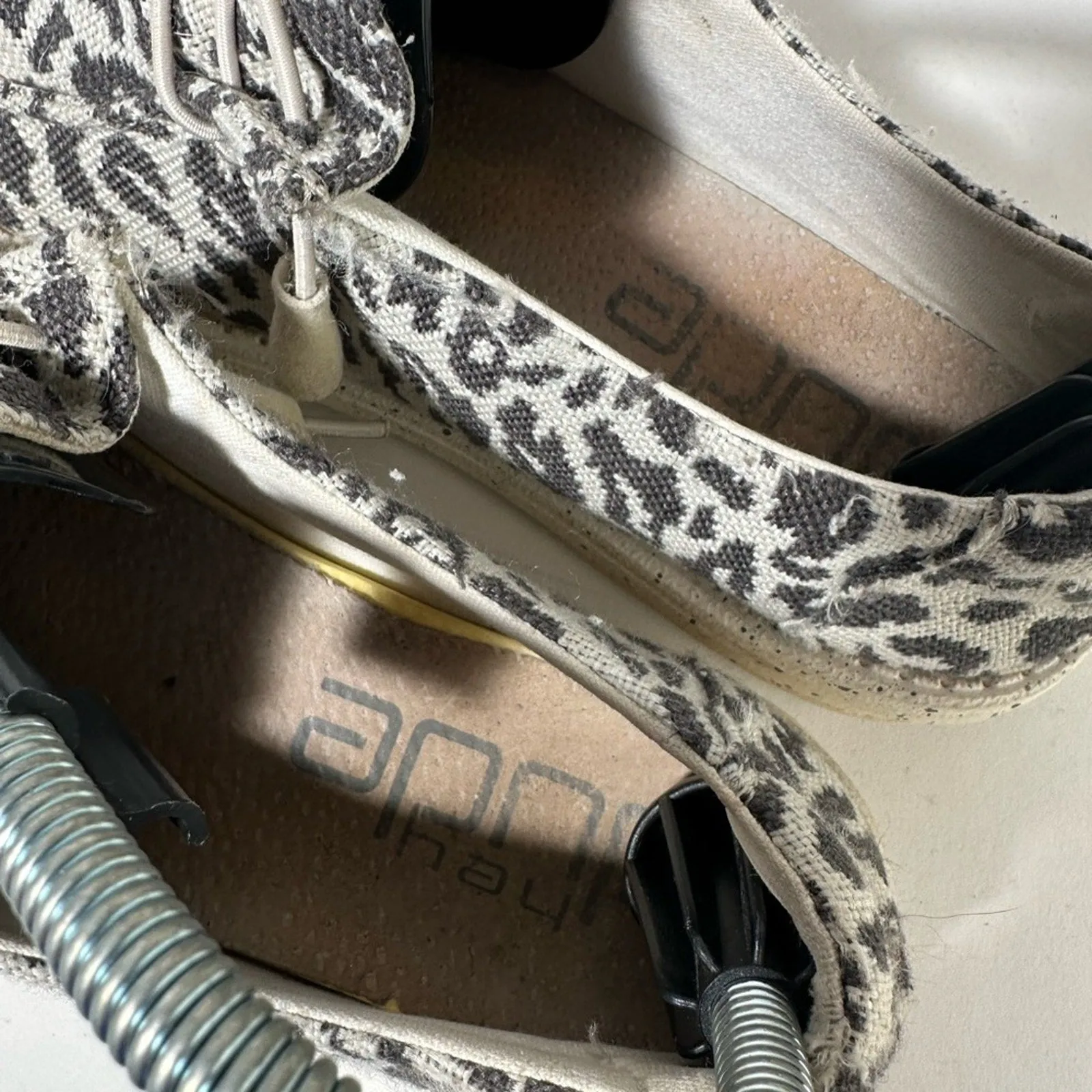 Hey Dude  Wendy Cheetah Print Loafers with Soft Canvas Upper and Flexible Sole