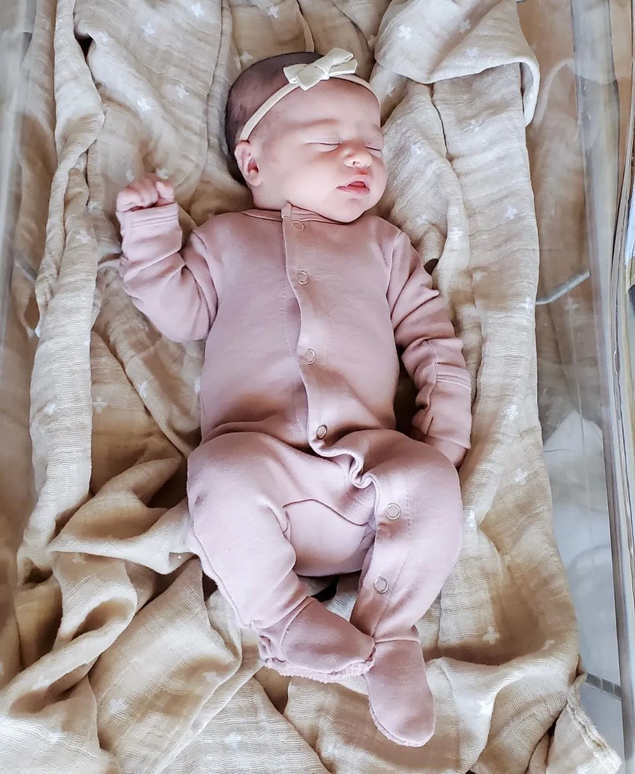 L'oved Baby Organic Footie - Mauve