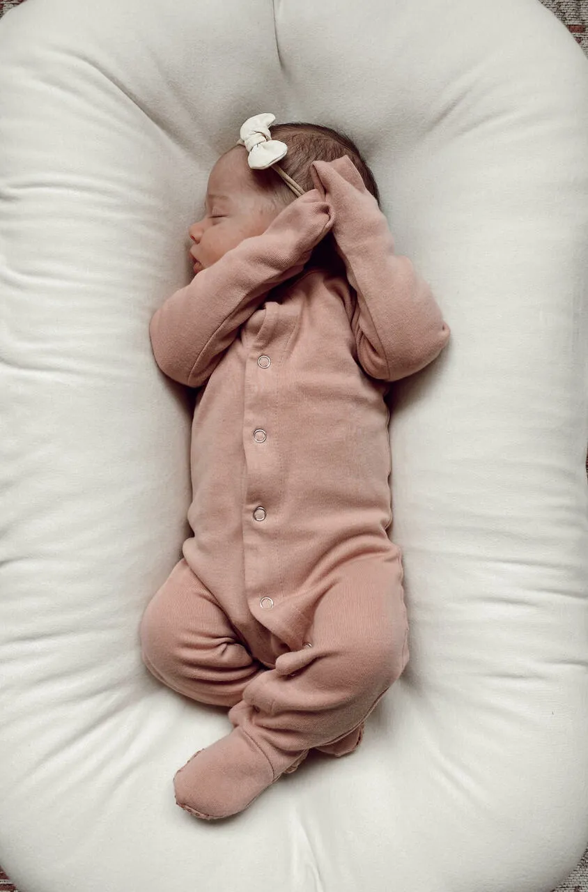 L'oved Baby Organic Footie - Mauve