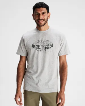 Men's Ridgeline Organic Cotton T-shirt - Light Grey Marle