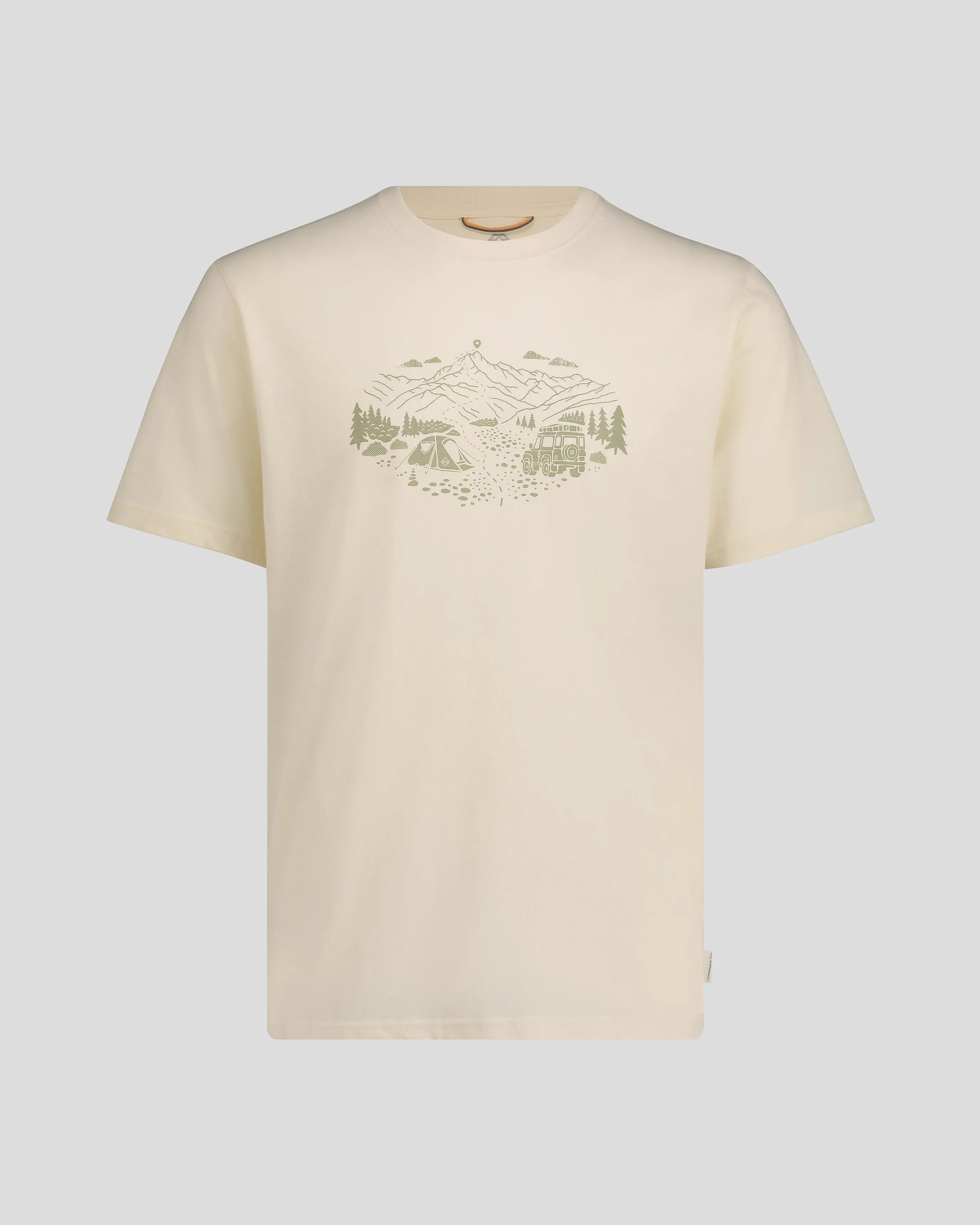 Men's Ridgeline Organic Cotton T-shirt - Natural