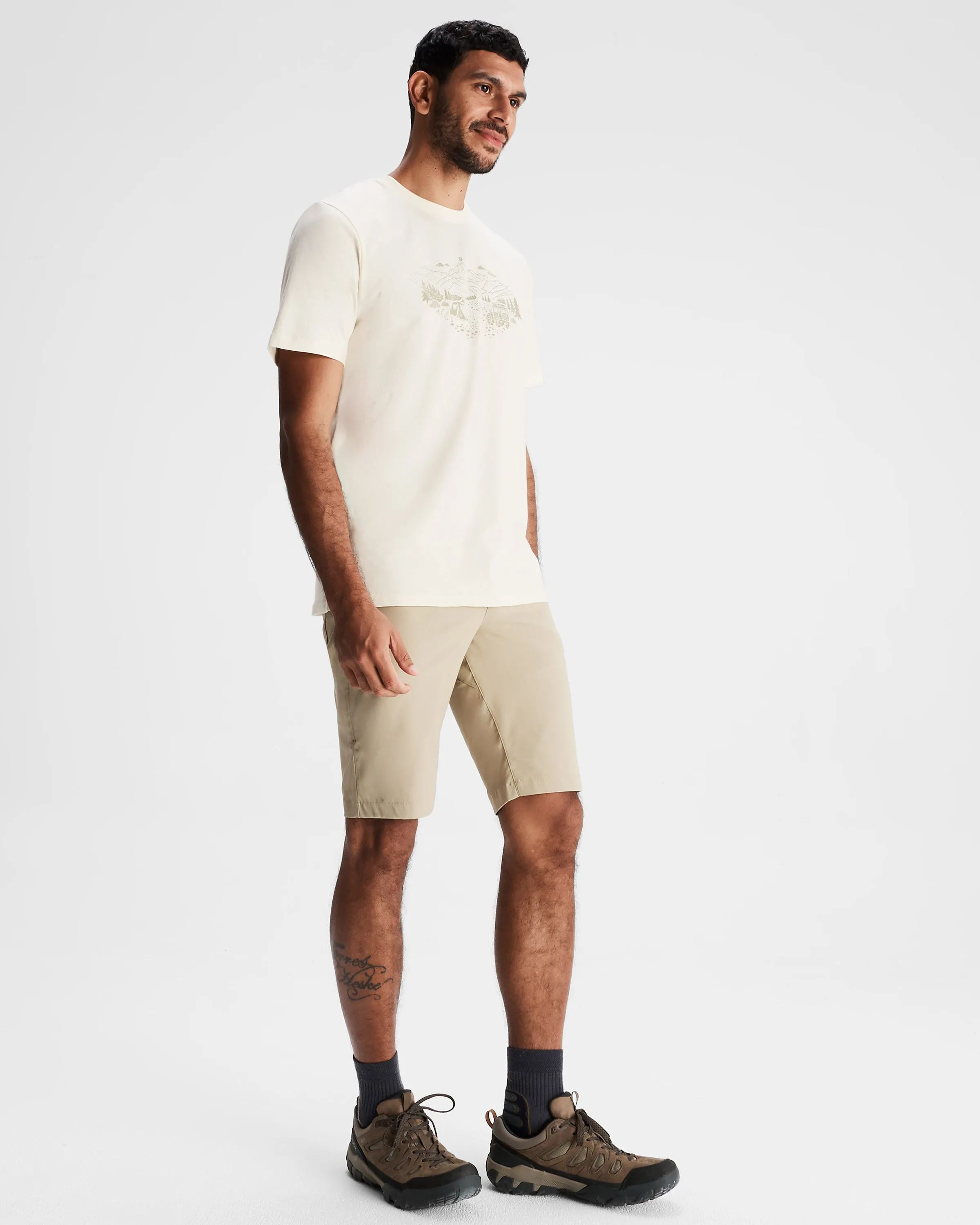 Men's Ridgeline Organic Cotton T-shirt - Natural