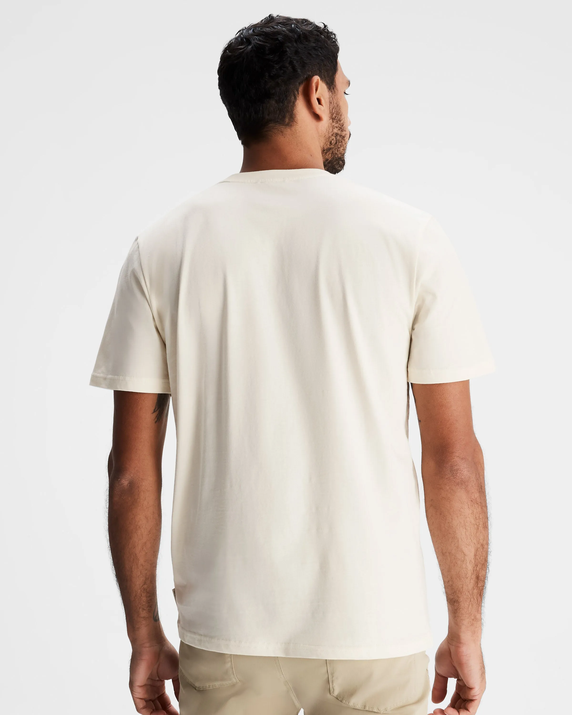 Men's Ridgeline Organic Cotton T-shirt - Natural