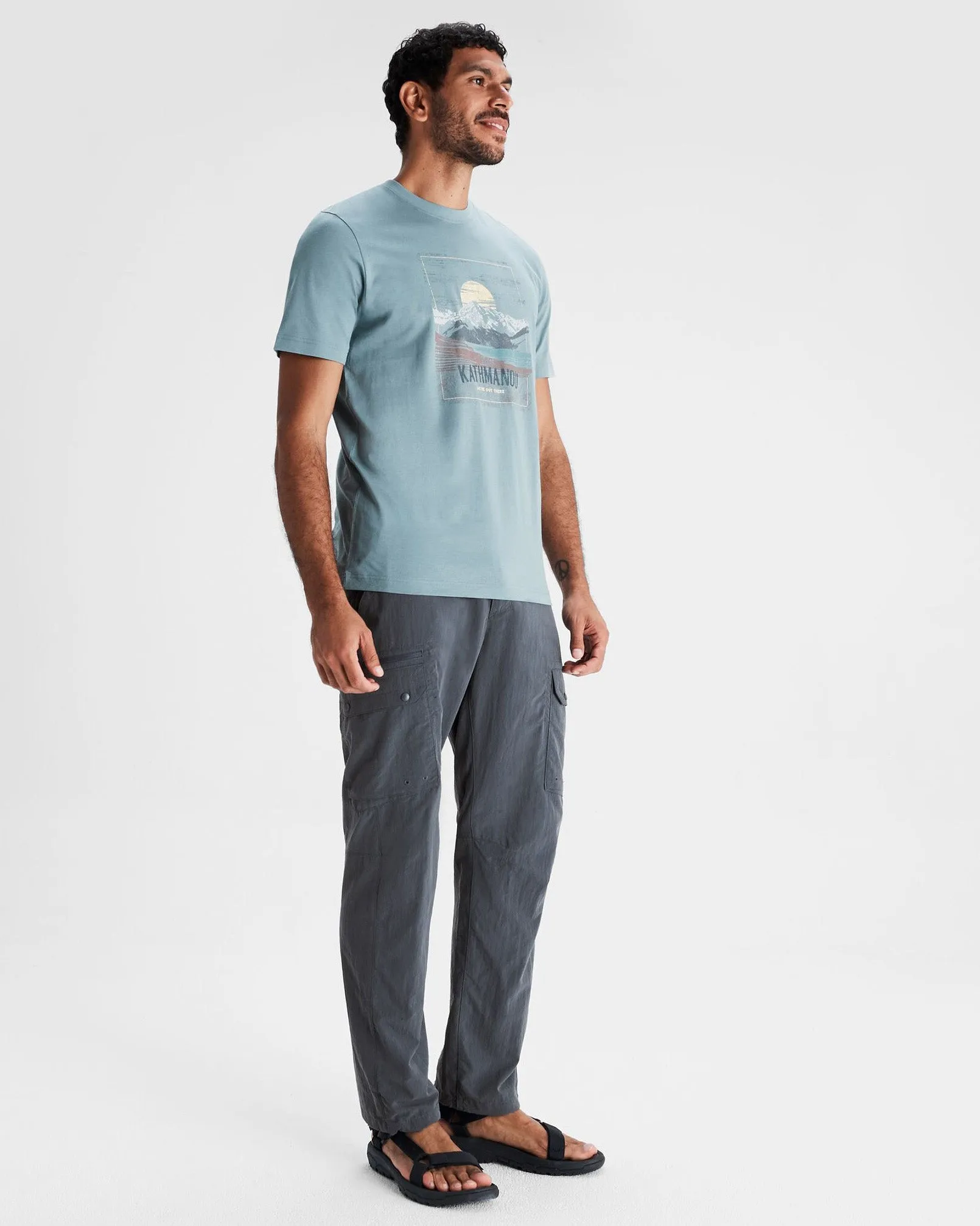 Mt Cook Mns Organic Cotton S/S Tee - Vapor