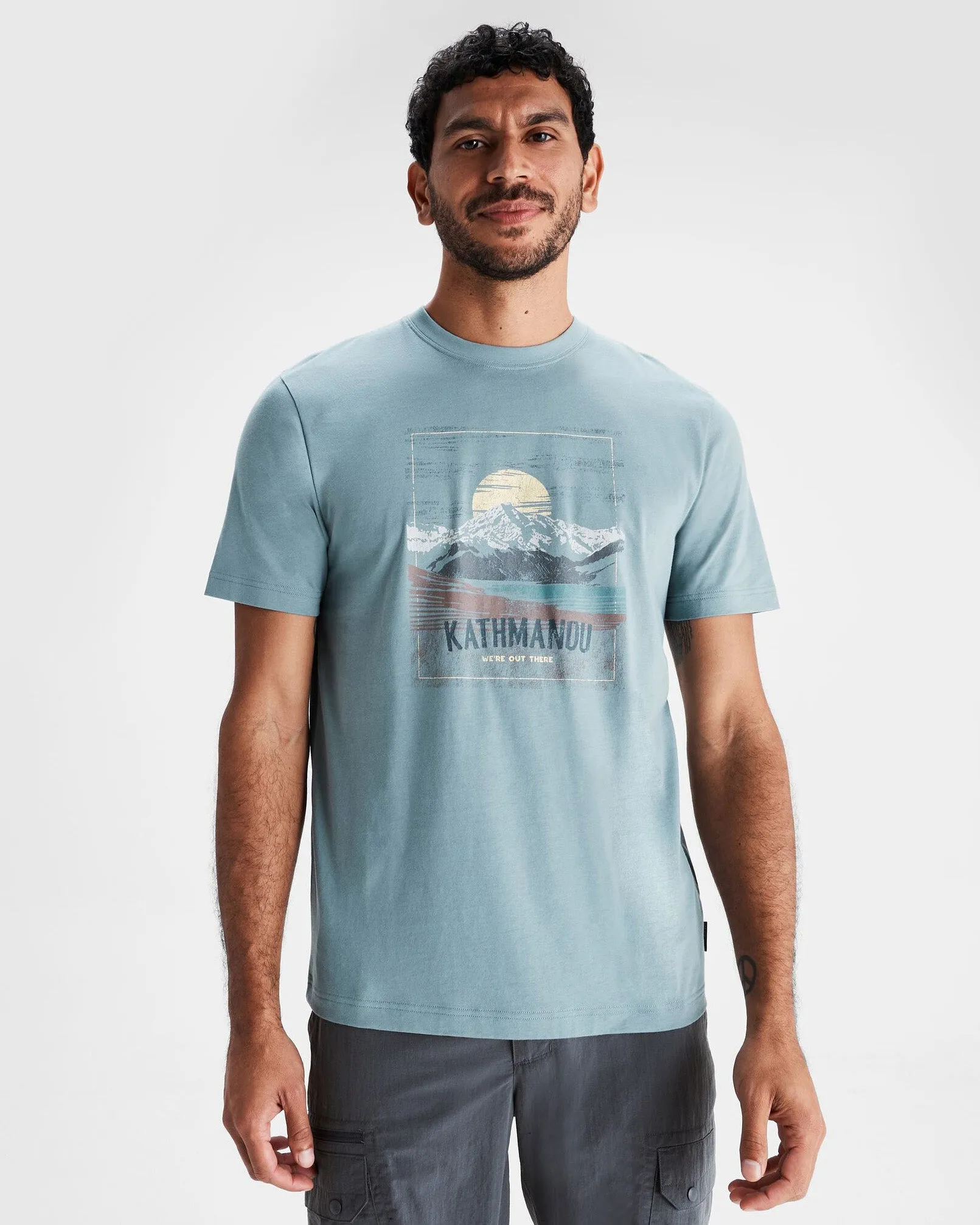 Mt Cook Mns Organic Cotton S/S Tee - Vapor
