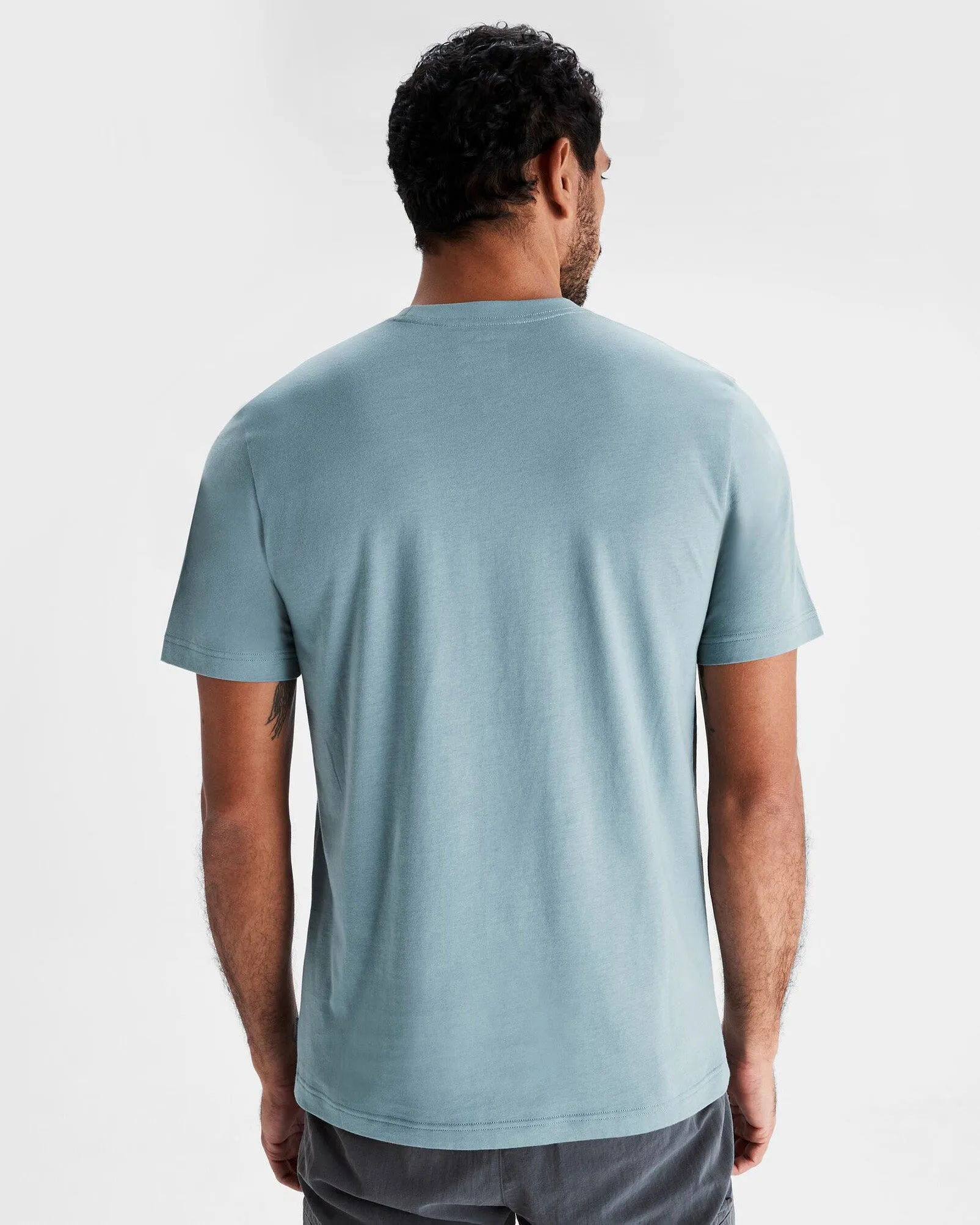 Mt Cook Mns Organic Cotton S/S Tee - Vapor
