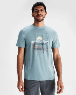 Mt Cook Mns Organic Cotton S/S Tee - Vapor