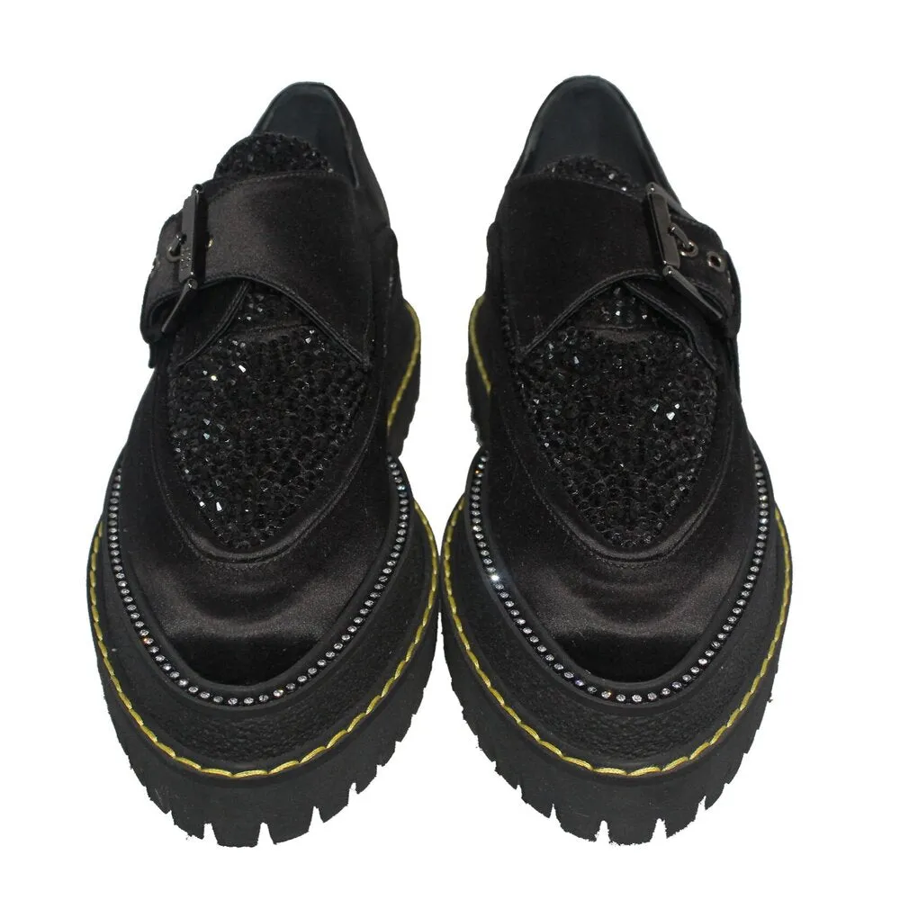 Platform Monk-Strap Loafers Sz 7