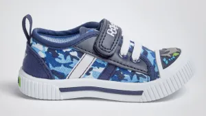 Podlers Camo Canvas Shoe (Reez) Blue