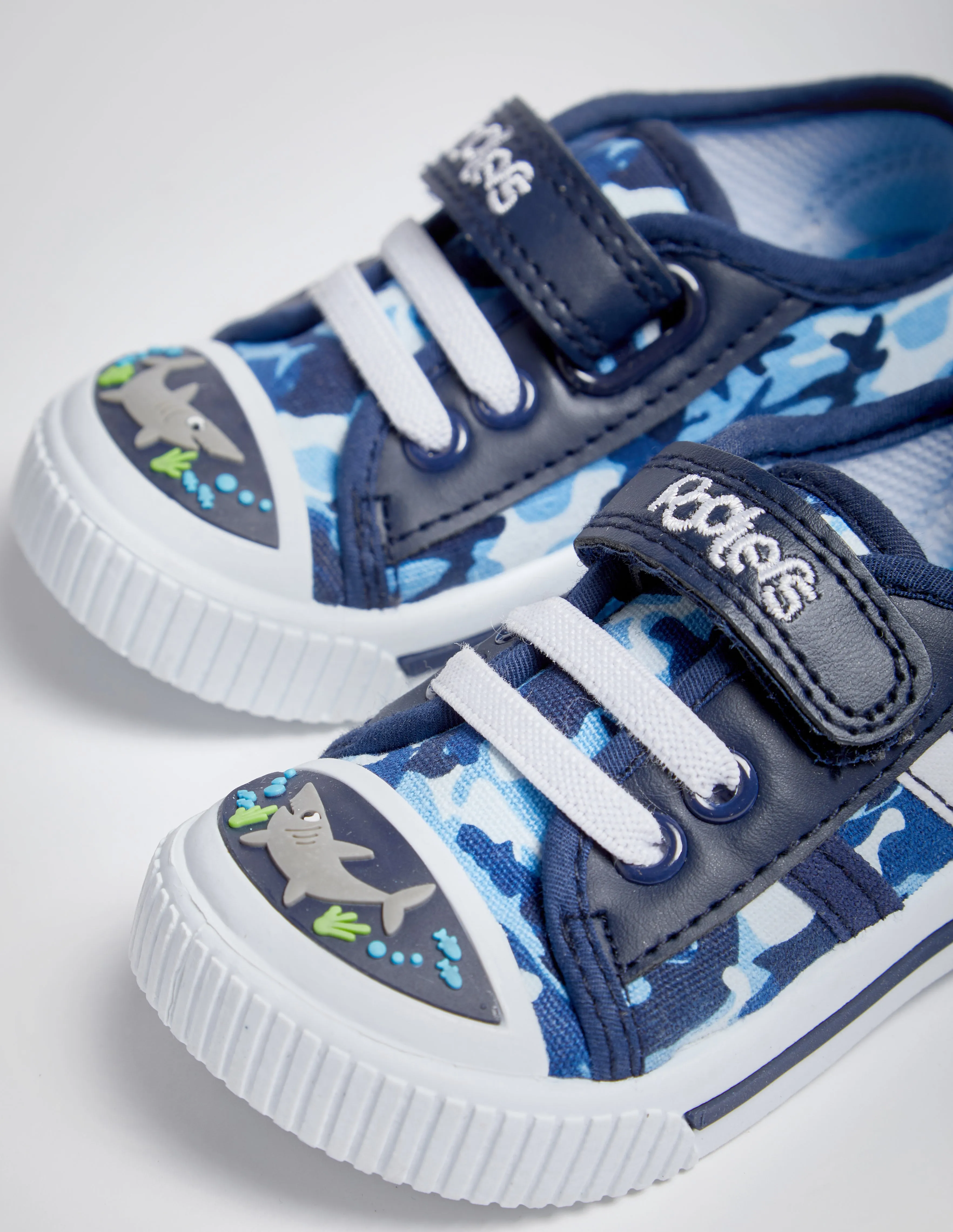 Podlers Camo Canvas Shoe (Reez) Blue