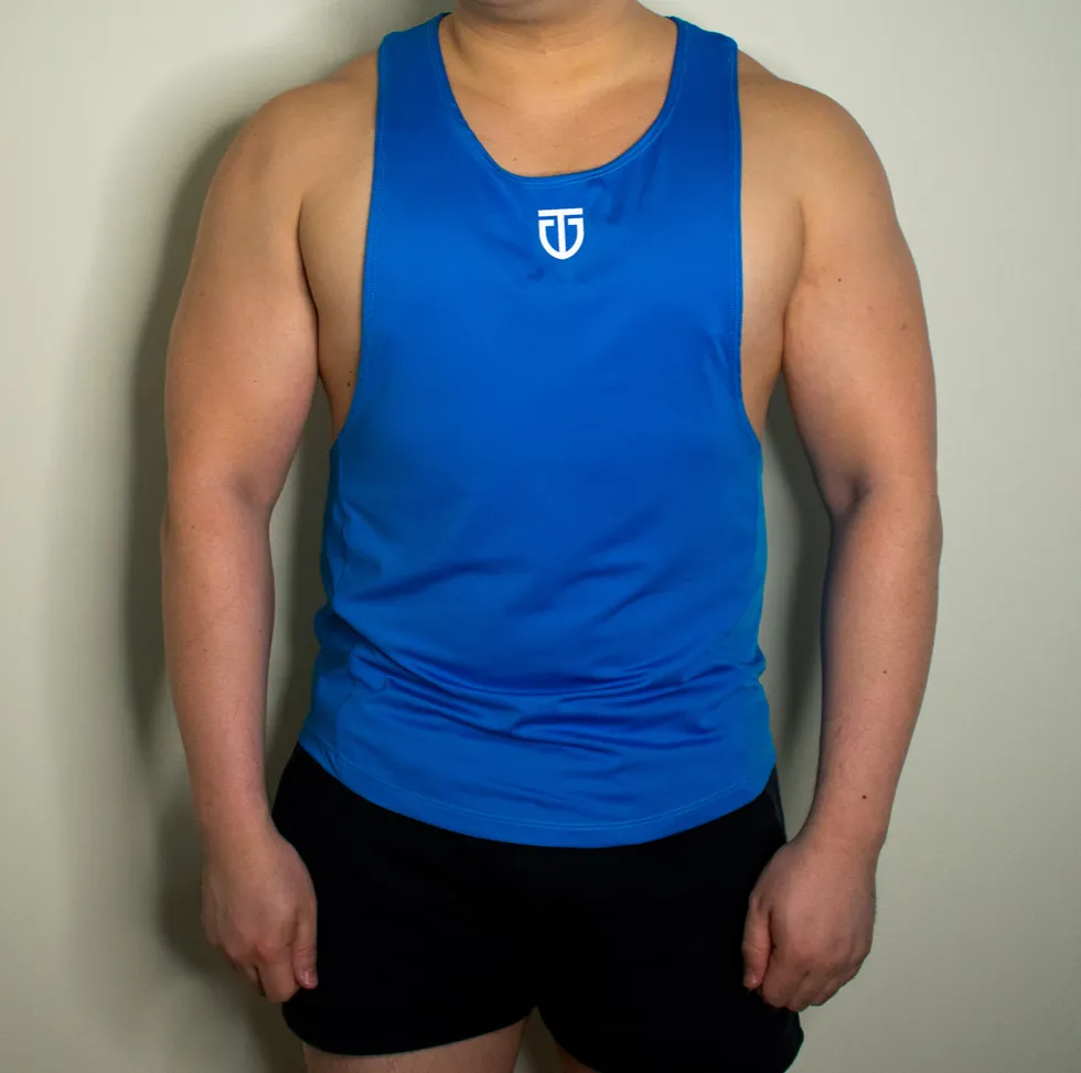 Poly Spandex Blue Stringer