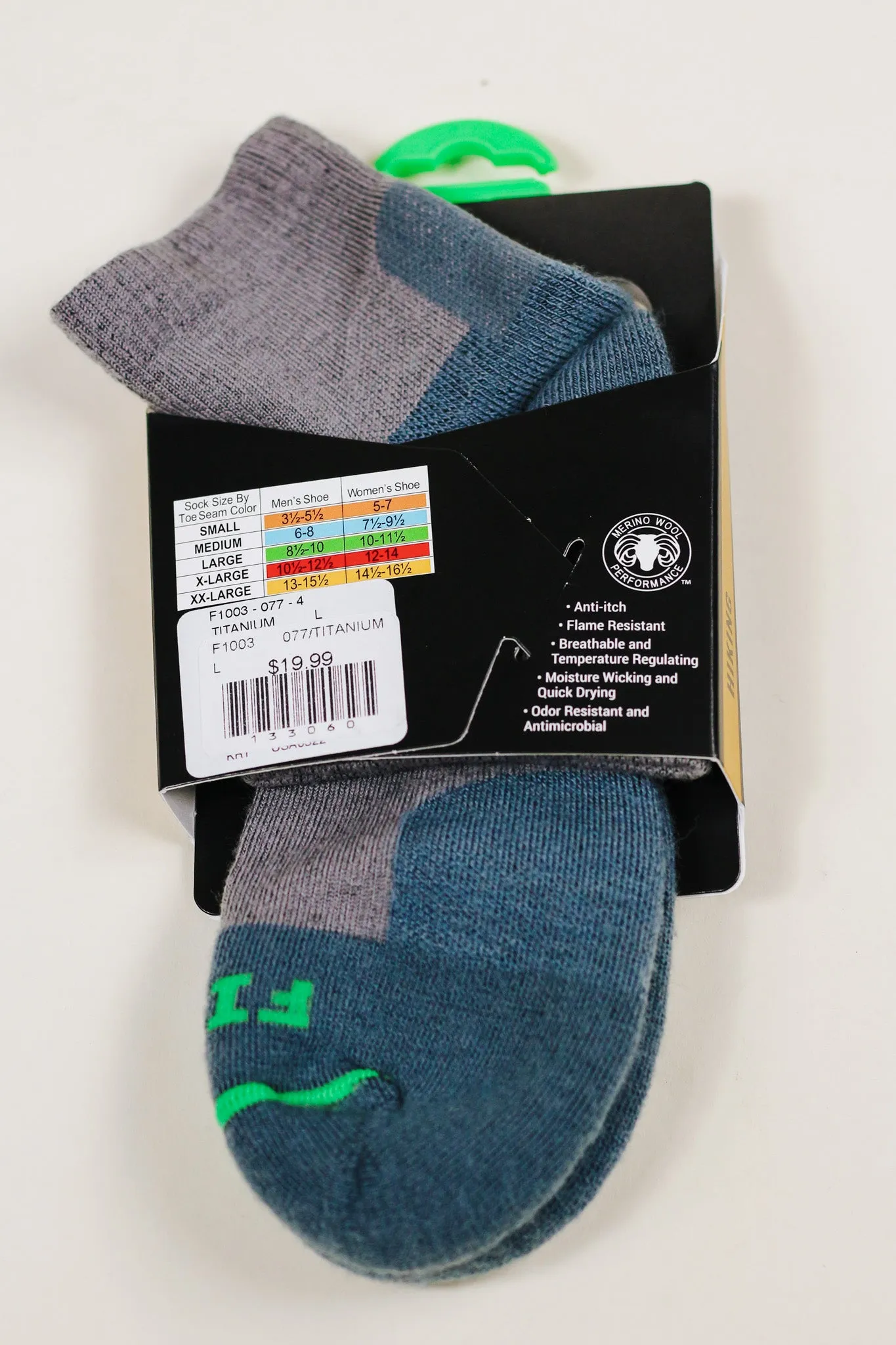 Titanium Light Hiker Socks -Large