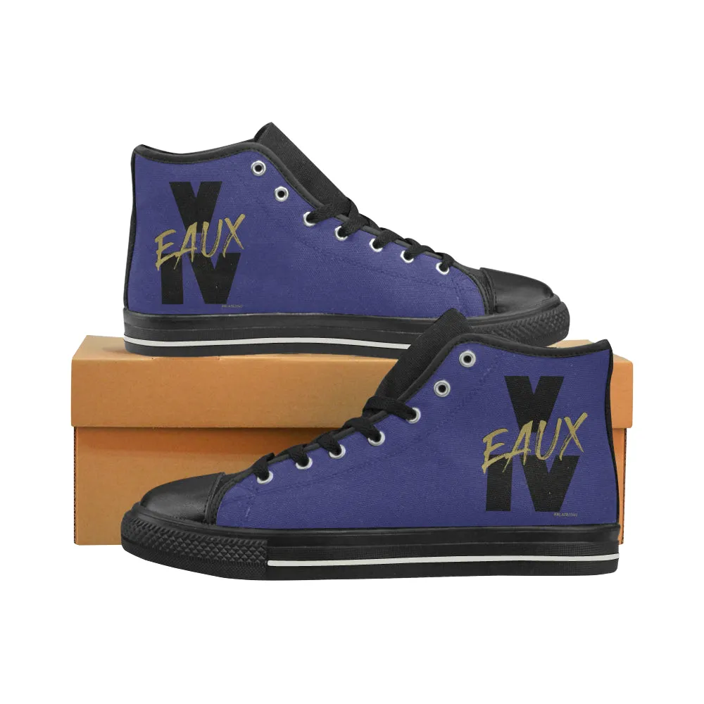 V EAUX IV MEN'S LARGE HI-TOP SHOES (SIZE 13-14)
