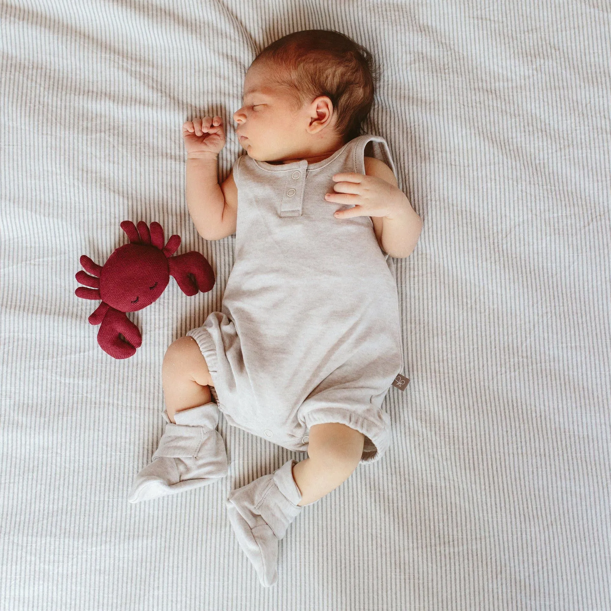 Viscose Bamboo   Organic Cotton Baby Boots - Storm Gray: 0-3M