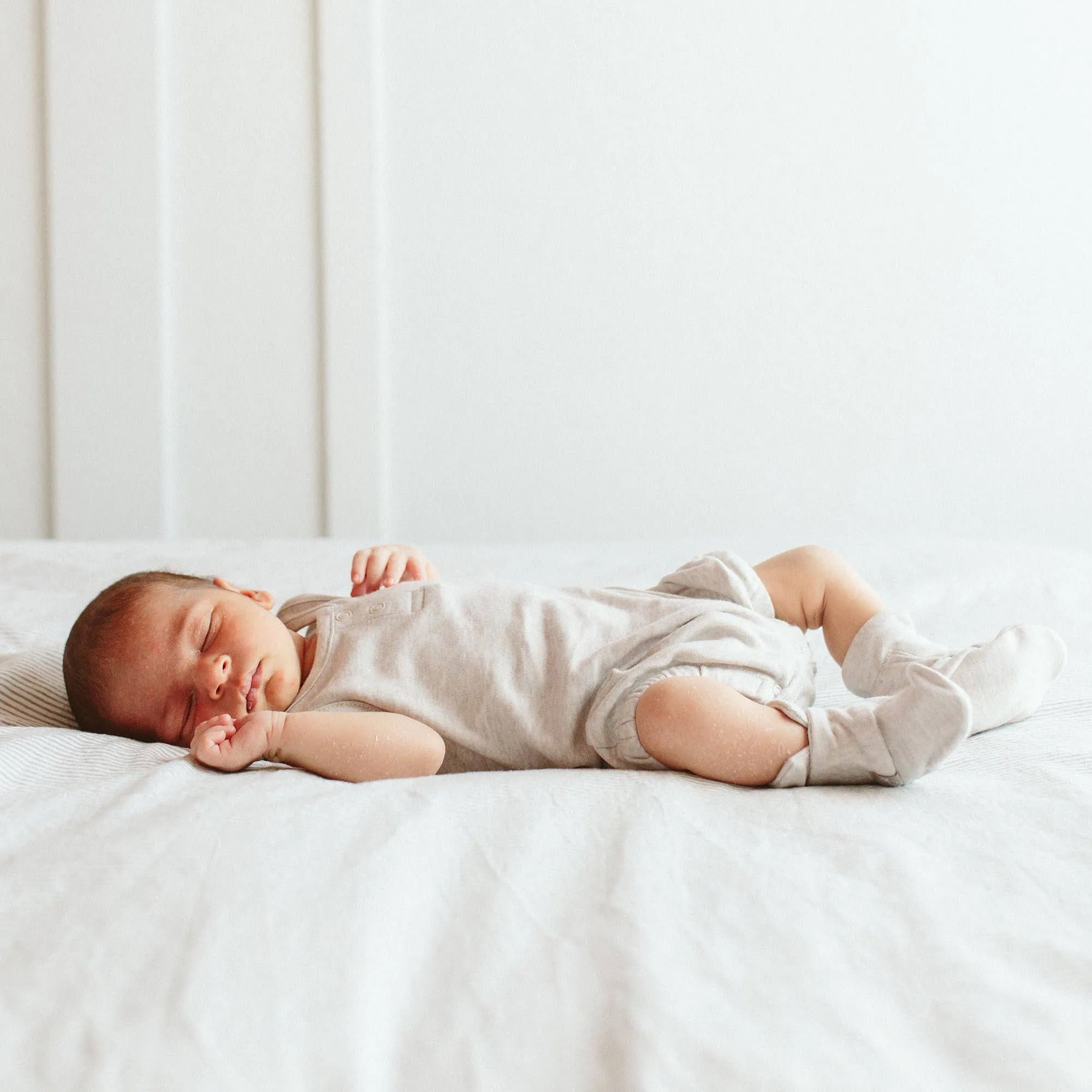 Viscose Bamboo   Organic Cotton Baby Boots - Storm Gray: 0-3M
