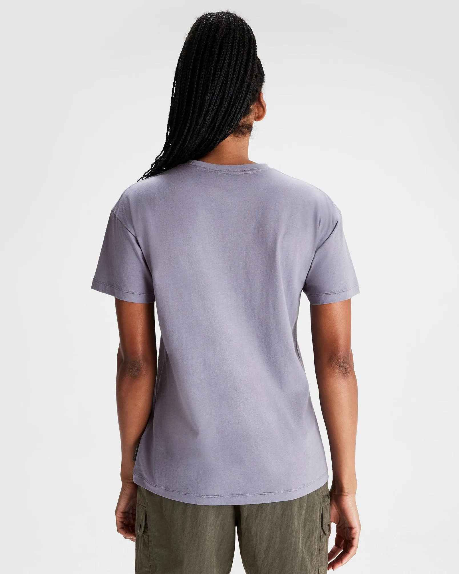 Women's Mt Cook Organic Cotton T-shirt - Dark Haze